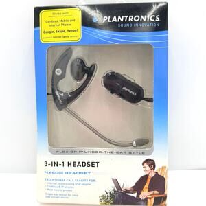Plantronics MX500i 3-in-1 Headset USB Adapter Connects to Mobile NEW
